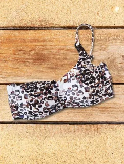 Vrchný diel plaviek BA923 Brown and White - Selmark