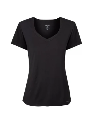 Dámske tričko s krátkym rukávom QS6486E-001 - Calvin Klein Dámske tričko s krátkym rukávom QS6486E-001 - Calvin Klein