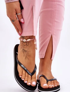 Lekkie Damskie Klapki Japonki Big Star LL274761 Czarne