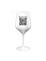 Personalizovaná nerozbitná sklenená pohár s QR kódom Personalizovaná nerozbitná sklenená pohár s QR kódom