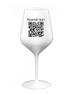 Personalizovaná nerozbitná sklenená pohár s QR kódom