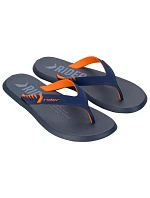 Rider topánky pánske športové žabky R1 Prime pohodlné žabky navy blue orange