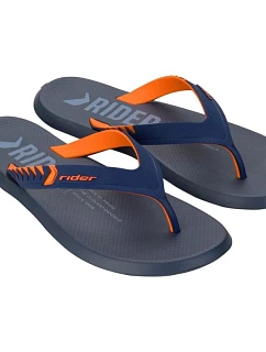 Rider topánky pánske športové žabky R1 Prime pohodlné žabky navy blue orange
