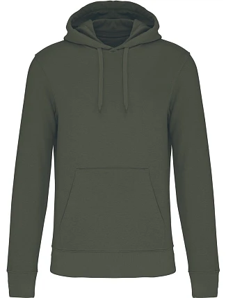 Kariban K 4027 Pánska ekologická mikina s kapucňou 20.4027 tmavá khaki Kariban K 4027 Pánska ekologická mikina s kapucňou 20.4027 tmavá khaki