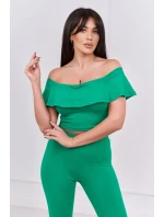 Sada s volánikom zelená