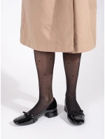 Trendy čierne dámske lodičky na širokom podpätku Trendy čierne dámske lodičky na širokom podpätku