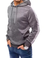 Pánska tmavosivá mikina FashionStreet BX5122