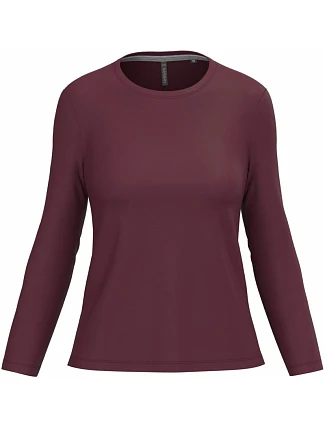 Kariban K 383 Dámske tričko s dlhým rukávom 20.K383 wine