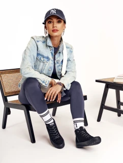 Dámske tenisky s vysokou podrážkou BIG STAR FF274244 black