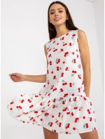 Šaty LK SK 506962 1.63P bielo-červené Šaty LK SK 506962 1.63P bielo-červené