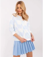 Blúzka RV BZ A285.24 bielo-modrá