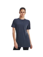 Dámske tričko Printed Extended SS SS23 tm.šedé - Under Armour