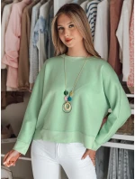 Dámska oversize maslová mikina s NUBISS mint FashionStreet RY2801 Dámska oversize maslová mikina s NUBISS mint FashionStreet RY2801