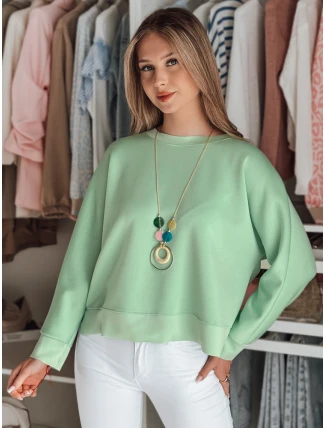 Dámska oversize maslová mikina s NUBISS mint FashionStreet RY2801 Dámska oversize maslová mikina s NUBISS mint FashionStreet RY2801