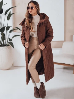 Dámska zimná bunda LIKEMIRA prešívaná hnedá FashionStreet TY4927