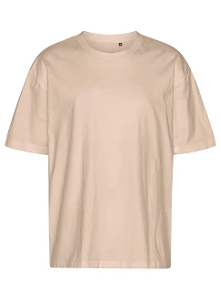 Neutral T 60011 Oversize bio tričko s potlačou „Tiger“ 77.T011 piesková