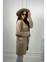 Kapska s vreckami svetlo béžová