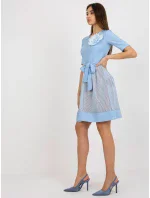 LK SK 506551 šaty.76P svetlo modrá