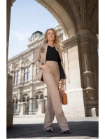 S371 Nohavice Bootcut - béžové S371 Nohavice Bootcut - béžové