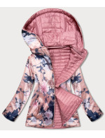 Ružová dámska obojstranná bunda s kapucňou (SF732)