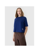 Dámske tričko oversize s potlačou 4F 4FWSS25TTSHF1971-30S