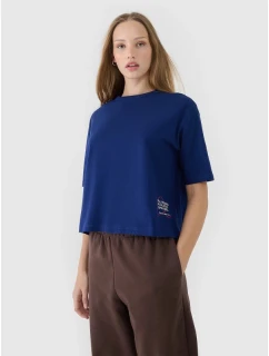 Dámske tričko oversize s potlačou 4F 4FWSS25TTSHF1971-30S