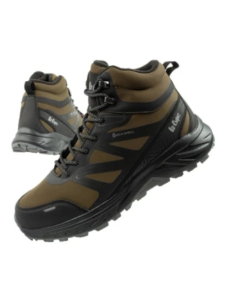 Lee Cooper pánske zimné trekingové topánky zateplené nepremokavé zelené