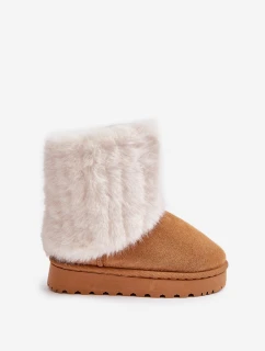Dziecięce Botki Śniegowce Z Futerkiem Camel Crisie