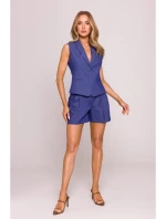 M859 Džínsová vesta - modrá