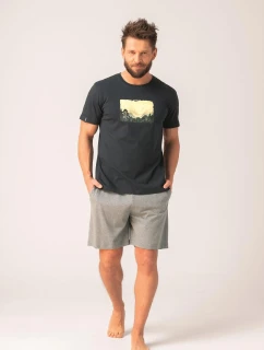 Pánske pyžamo Key MNS 637 A26 cr/r 3XL-4XL