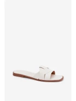 Dámské ploché pantofle s bílými pásky Marissae