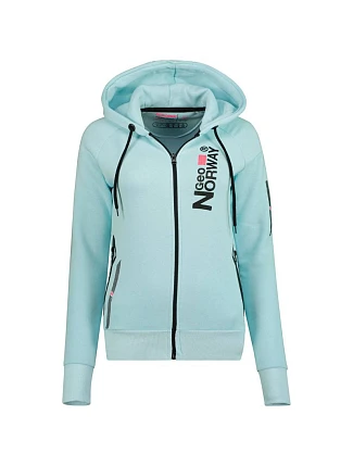 Dámska mikina s kapucňou Geographical Norway Fabuleuse EO Lady 100 BLEU CIEL (WU5303F/GNO-SKY BLUE) Dámska mikina s kapucňou Geographical Norway Fabuleuse EO Lady 100 BLEU CIEL (WU5303F/GNO-SKY BLUE)