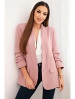Elegantné sako s klopami tmavoružovej farby Elegantné sako s klopami tmavoružovej farby