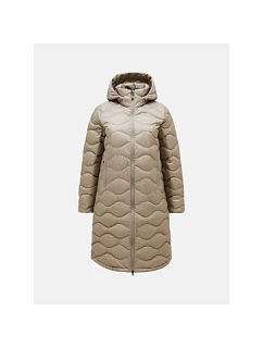 Dámsky kabát PEAK PERFORMANCE Helium Down Coat Women, farba béžová