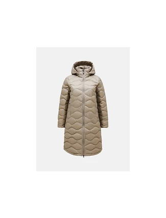 Dámsky kabát PEAK PERFORMANCE Helium Down Coat Women, farba béžová Dámsky kabát PEAK PERFORMANCE Helium Down Coat Women, farba béžová