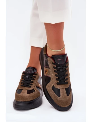 Skórzane Damskie Sneakersy Na Platformie Daniel Lopez Just Dare SS2D4001 Czarne