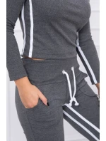 Súprava s dvojitými pruhmi grafit