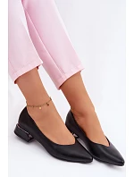 Baleríny Na Nízkém Podpatku Vinceza 62280 Černé