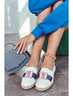 Damskie Espadryle Wsuwane Big Star JJ274964 Biało-Granatowe