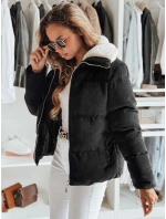 Dámska zimná manšestrová bunda TRENDYGLAM black FashionStreet TY4357