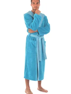 Pánsky župan Tampa duo s kapucňou 3959 tyrkysový - Vestis