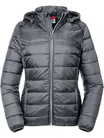 Russell Athletic 440F Dámska bunda Nano s kapucňou 10.440F iron grey