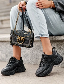 Dámske športové tenisky Solid Black Toderus