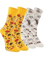 Pánske ponožky Pizza Multicolour - Crea Socks Pánske ponožky Pizza Multicolour - Crea Socks