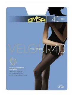 Omsa Velúrové pančuchy 40 den 5-XL