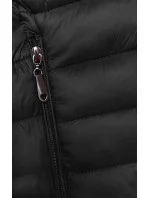 Dámske prešívané tričko bez rukávov so stojatým golierom J style black (16M9156-392)