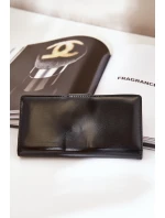 Portfel Damski Z Eko Skóry Czarny Kalinessa