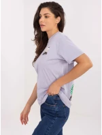 Tričko D12022AI02645S svetlo fialové