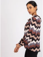 Blúzka DHJ BZ 12311.49P čierna a béžová