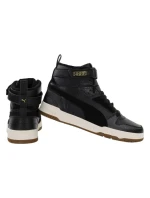 Pánske juniorské členkové topánky Rbd Game Wtr W 387604 02 Black and White - Puma